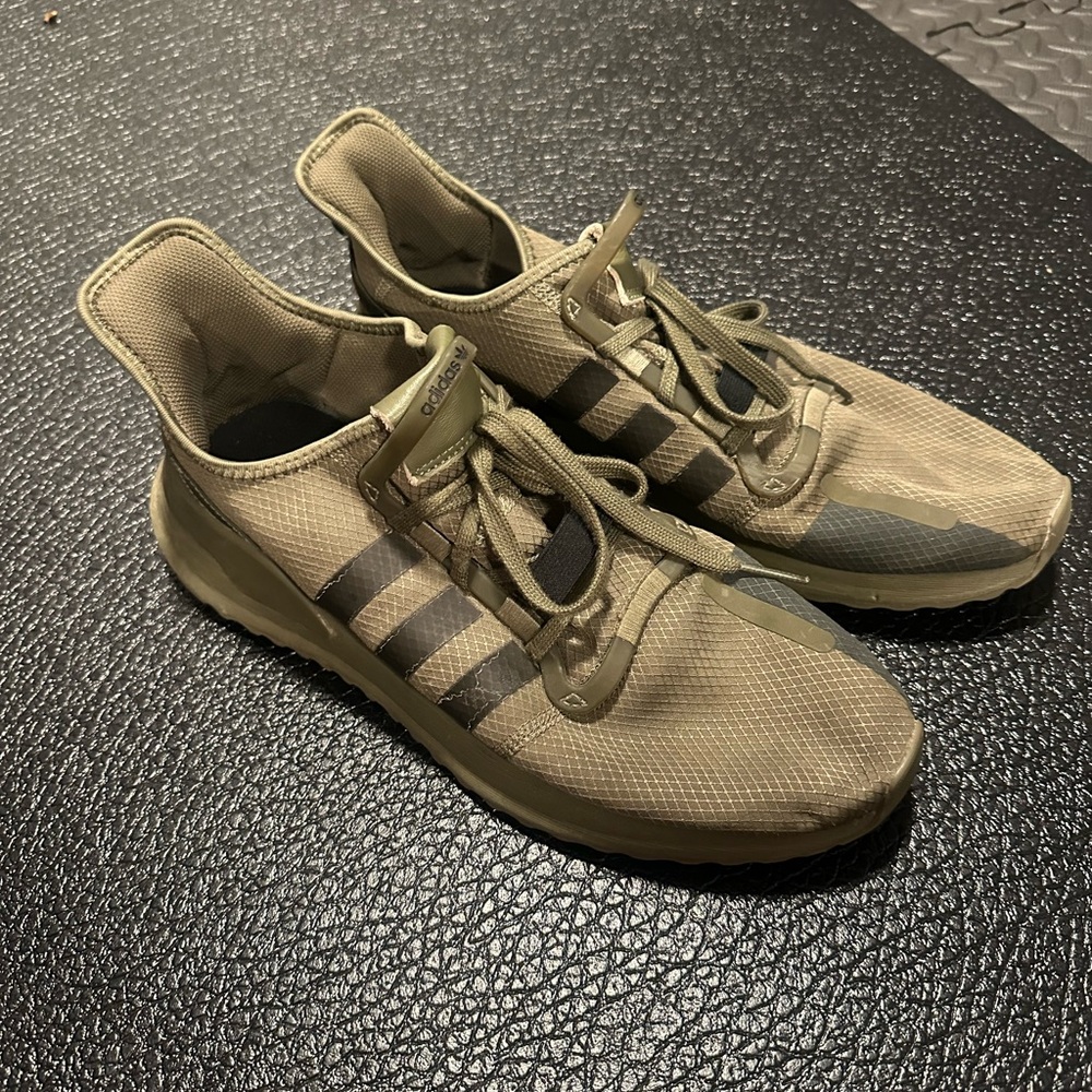 Adidas Men's Khaki and Black Sneakers